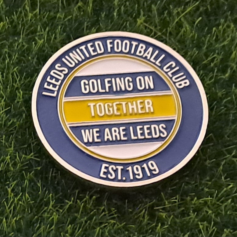 Leeds United Golf Ball Marker with Pitch Mark Tool