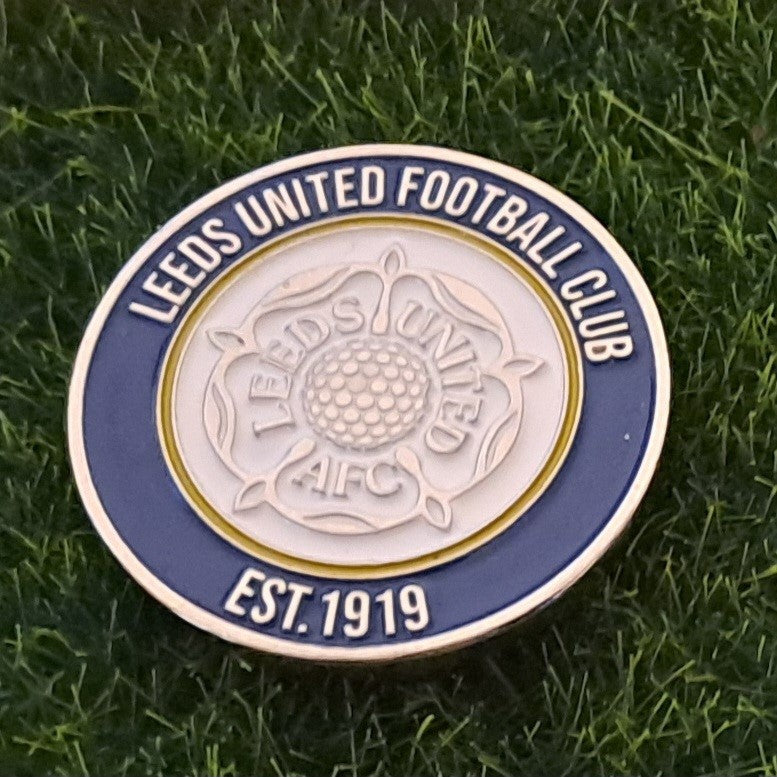 Leeds United Golf Ball Marker with Pitch Mark Tool
