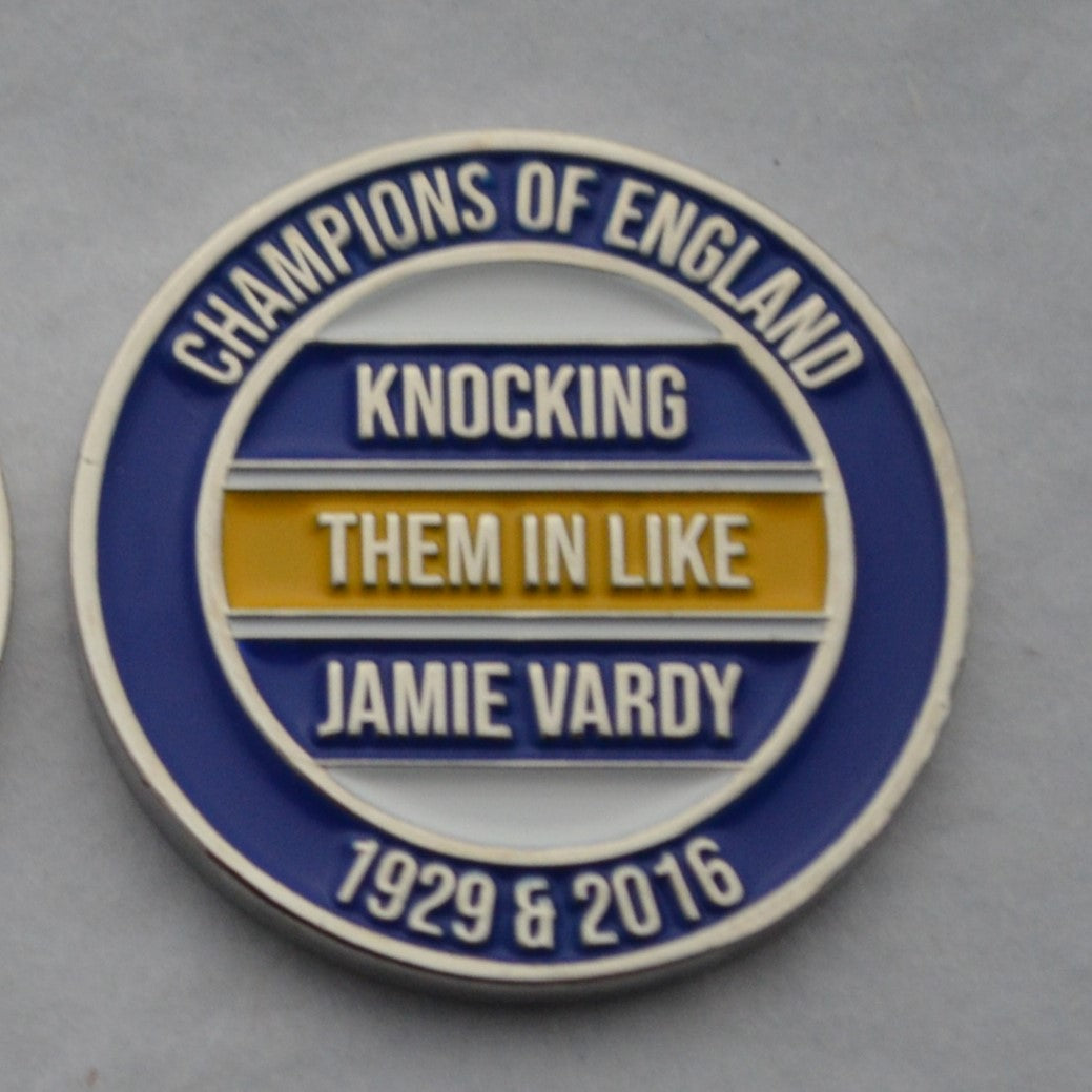 Leicester City Metal Golf Ball Marker with Pitch Mark Tool