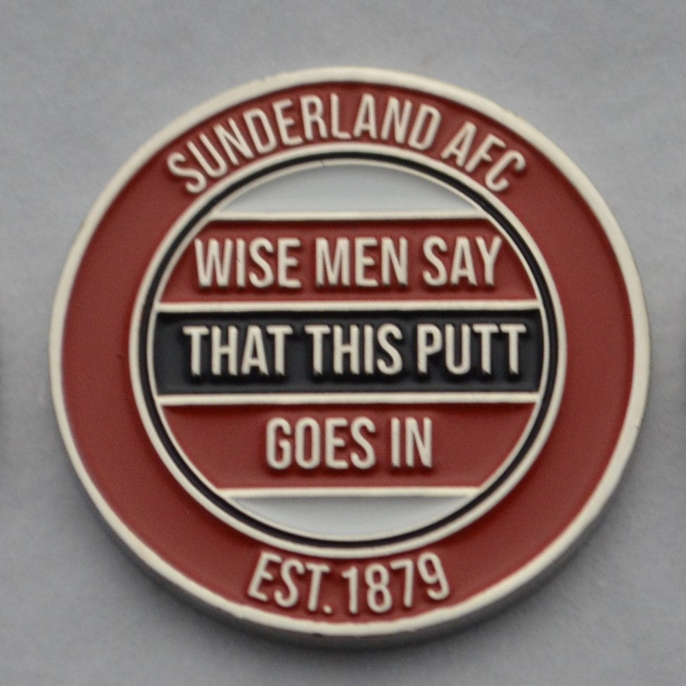 Sunderland Metal Golf Ball Marker with Cap Clip