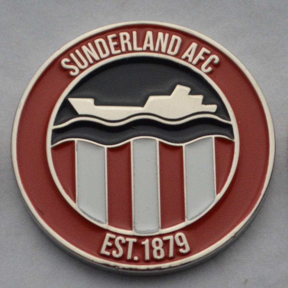 Sunderland Metal Golf Ball Marker with Cap Clip