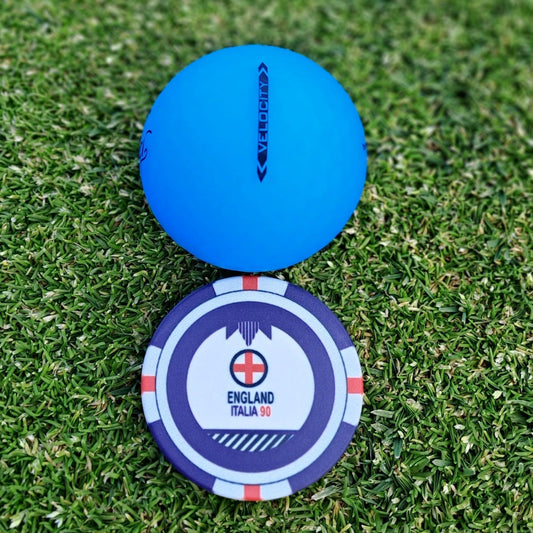 England Poker Chip Golf Ball Marker (Italia 90)