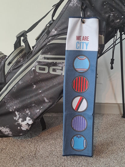 Manchester City - Towel, Pitch Mark Tool and Metal Ball Marker