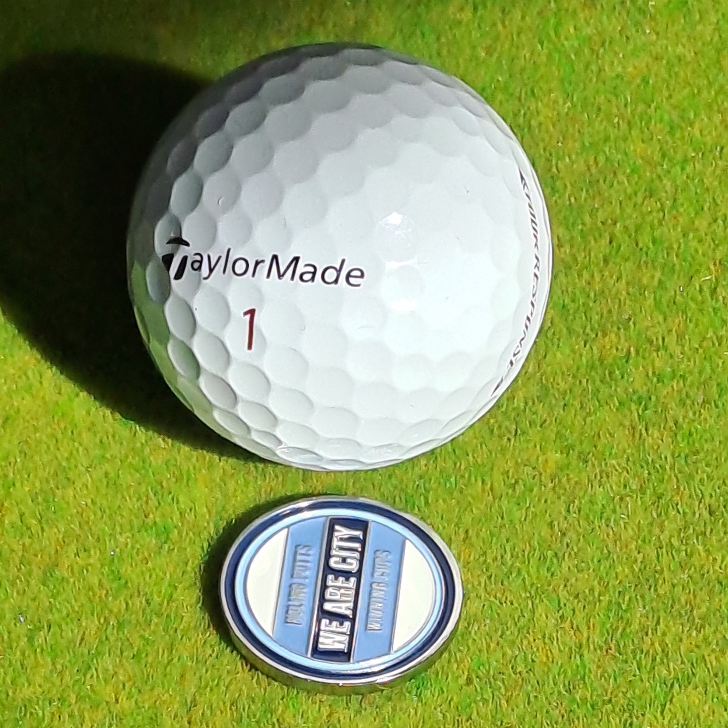 Manchester City Pitch Mark Repair Tool,  Metal Ball Marker and Poker Chip