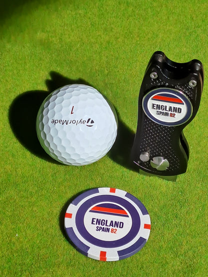 England Metal Golf Ball Marker