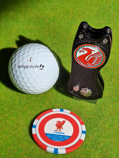 Liverpool Golf Ball Marker and Pitchmark Repair Tool