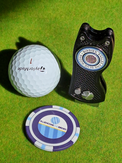 Manchester City Golf Ball Marker with Pitch Mark Repair Tool