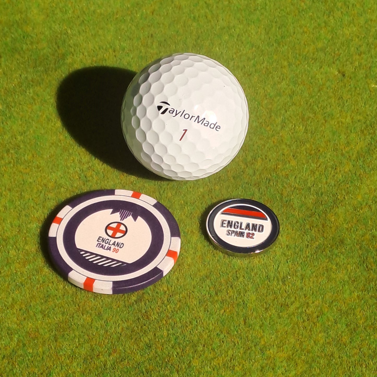 England Pitch Mark Repair Tool,  Metal Ball Marker and Poker Chip