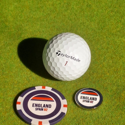 England Pitch Mark Repair Tool,  Metal Ball Marker and Poker Chip