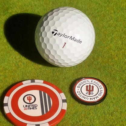 Manchester United Poker Chip Golf Ball Marker