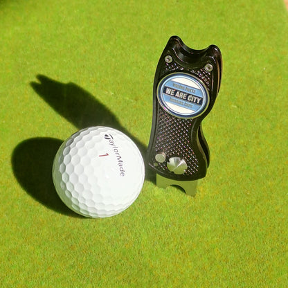 Manchester City Golf Ball Marker with Pitch Mark Repair Tool