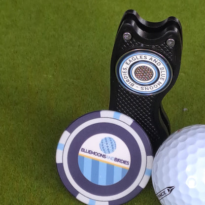 Manchester City Golf Ball Marker with Pitch Mark Repair Tool