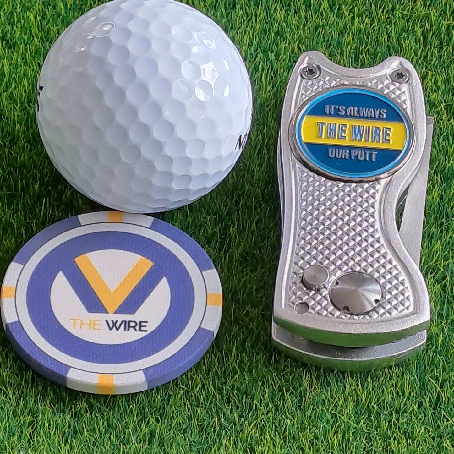 Warrington Pitchmark Repair Tool with Ball Marker