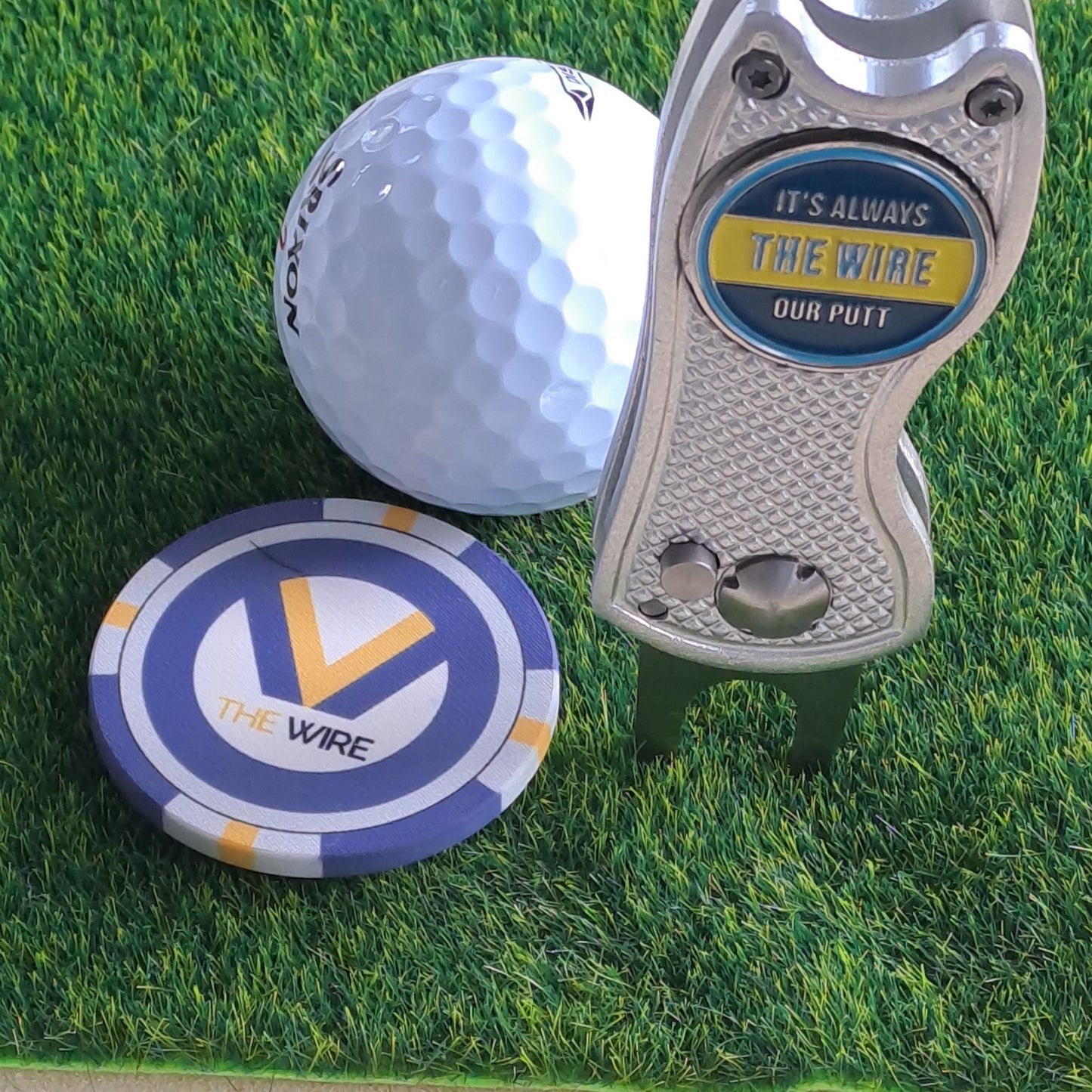 Warrington Pitchmark Repair Tool with Ball Marker