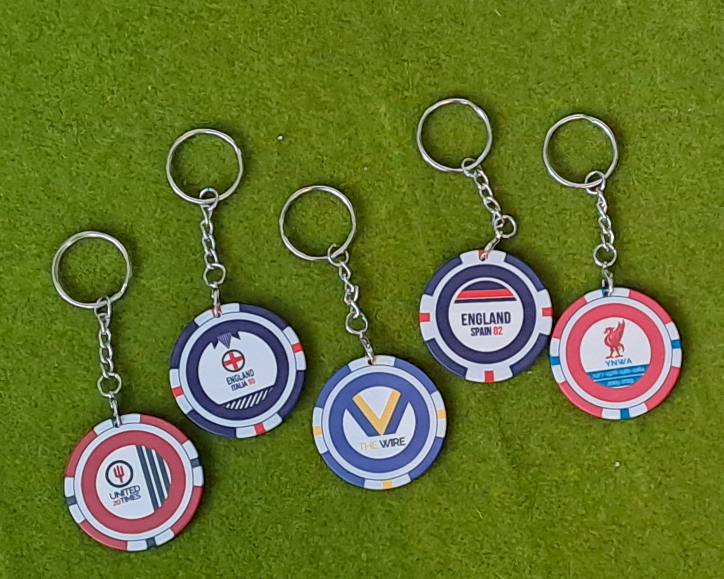 Poker Chip Key Ring (Small Clasp)