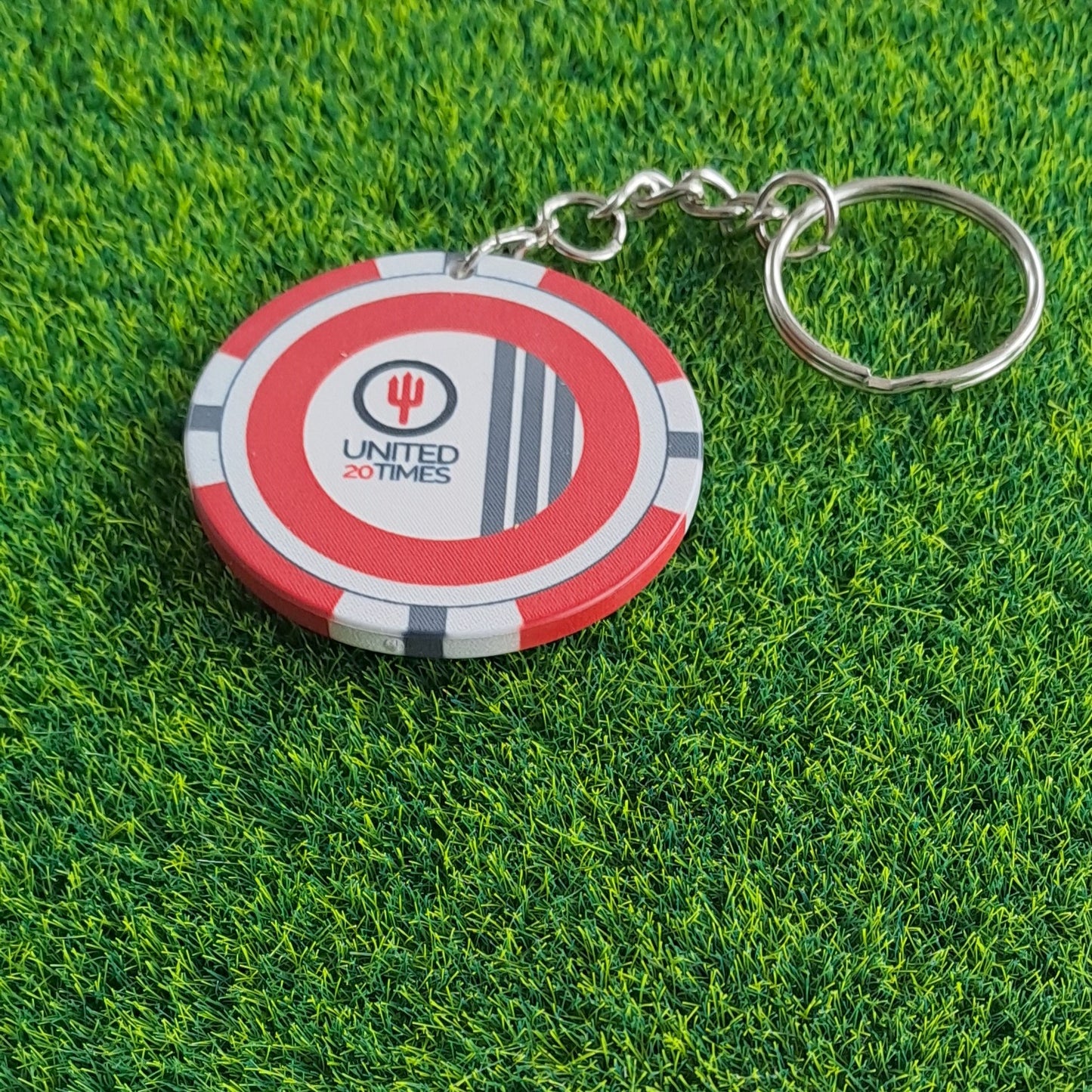 Poker Chip Key Ring (Small Clasp)