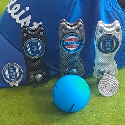 Glasgow Rangers - Pitch Mark Repair Tool, Cap Clip and 2 Metal Ball Markers