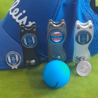 Glasgow Rangers - Pitch Mark Repair Tool, Cap Clip and 2 Metal Ball Markers