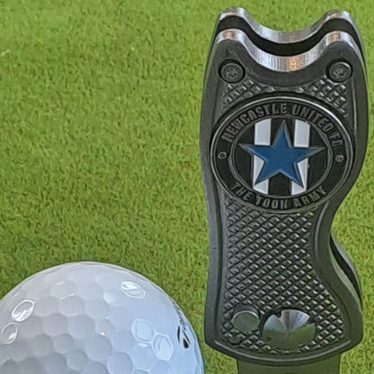 Newcastle United Metal Golf Ball Marker and Pitch Mark Repair Tool