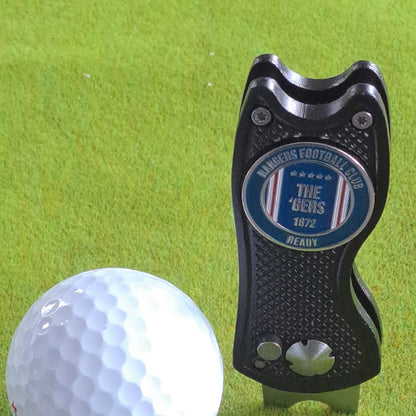 Glasgow Rangers Metal Golf Ball Marker and Pitch Mark Tool