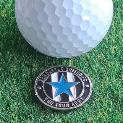 Newcastle United Metal Golf Ball Marker with Cap Clip