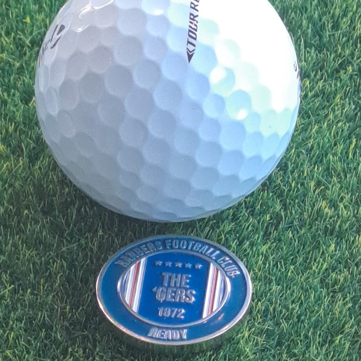 Glasgow Rangers Metal Golf Ball Marker and Cap Clip