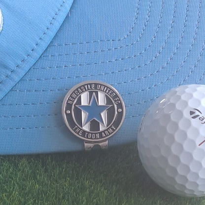 Newcastle United Metal Golf Ball Marker with Cap Clip