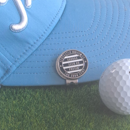 Newcastle United Metal Golf Ball Marker with Cap Clip