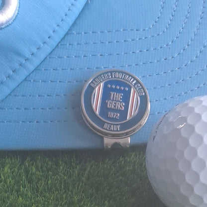 Glasgow Rangers Metal Golf Ball Marker and Cap Clip