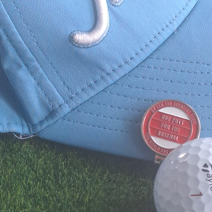 Arsenal Metal Golf Ball Marker and Cap Clip