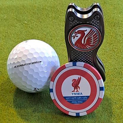 Liverpool Golf Ball Marker and Pitchmark Repair Tool