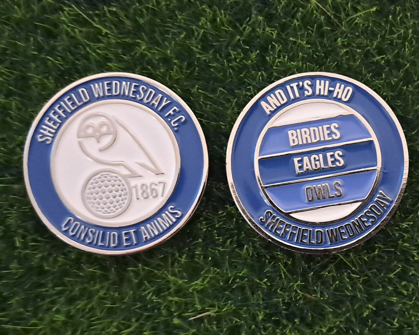 Sheffield Wednesday Golf Ball Marker with Pitch Mark Tool