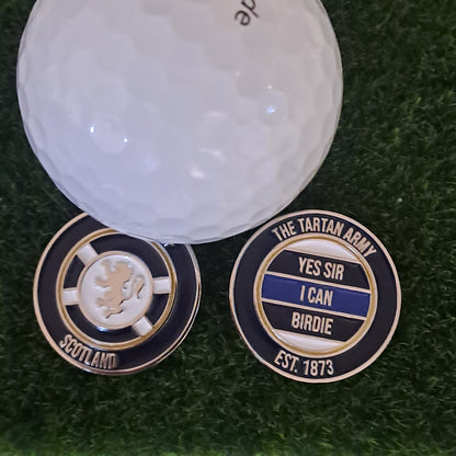 Scotland Football Golf Ball Marker