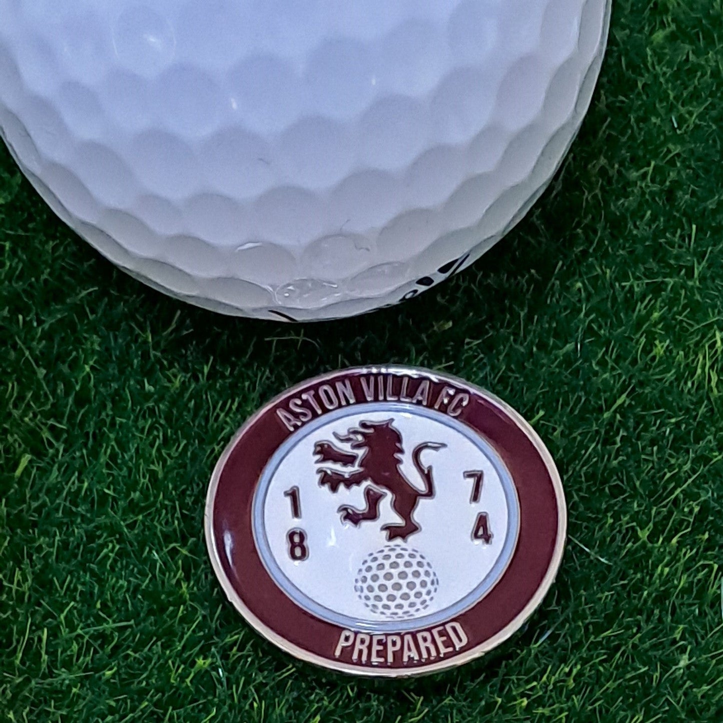 Aston Villa Golf Ball Marker with Pitch Mark Tool