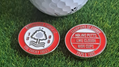 Nottingham Forest Metal Golf Ball Marker