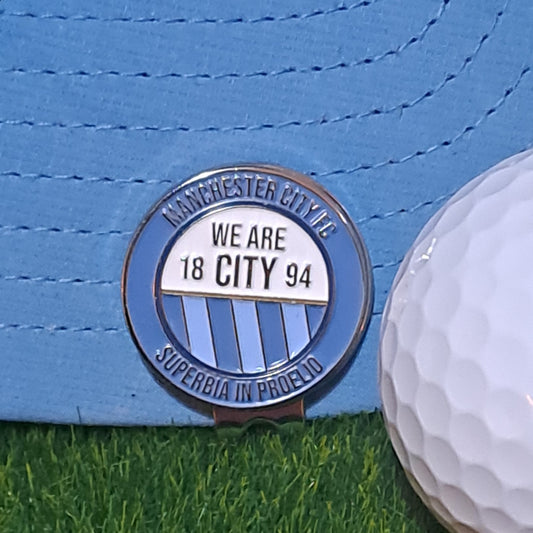 Manchester City Golf Ball Marker with Cap Clip