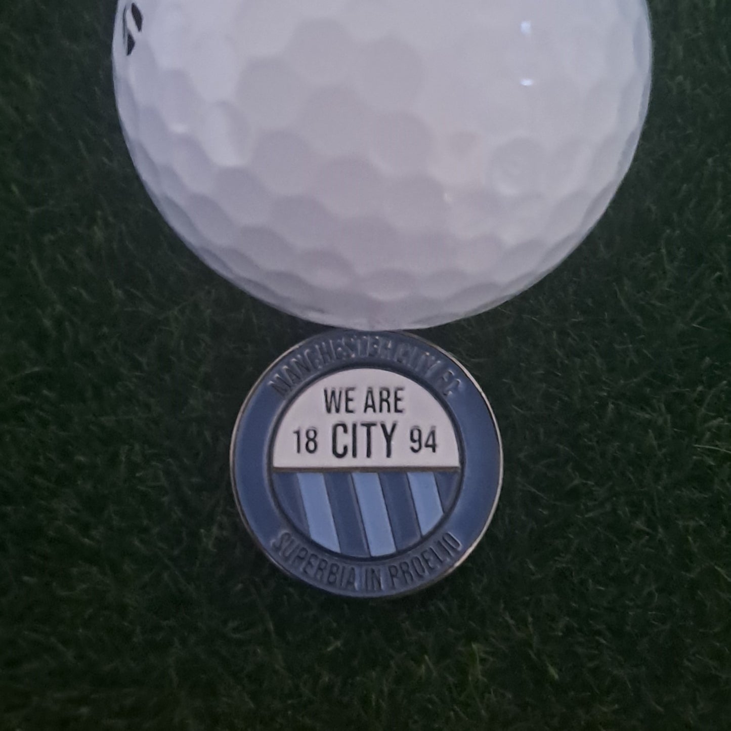 Manchester City Golf Ball Marker with Pitch Mark Repair Tool