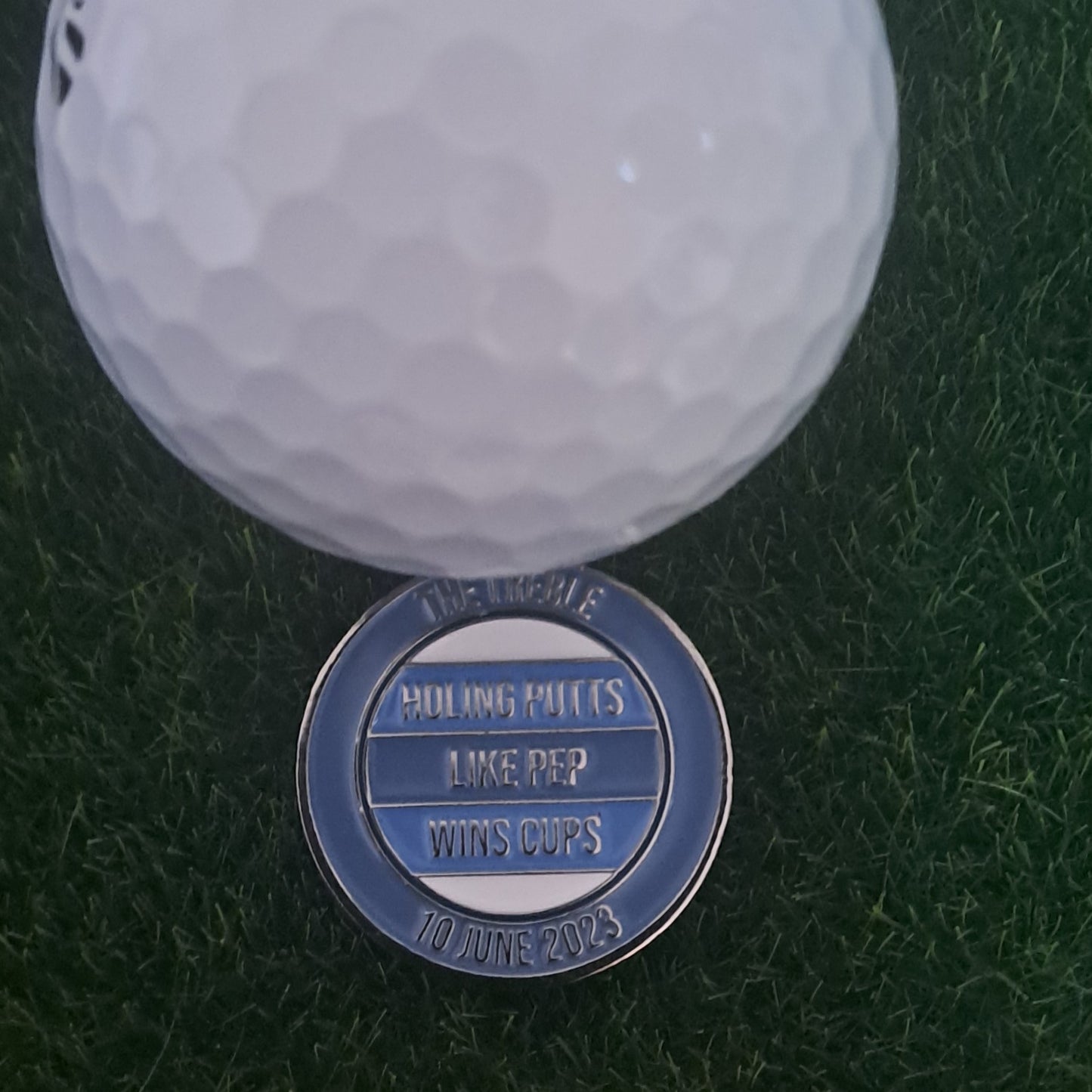 Manchester City Golf Ball Marker with Pitch Mark Repair Tool