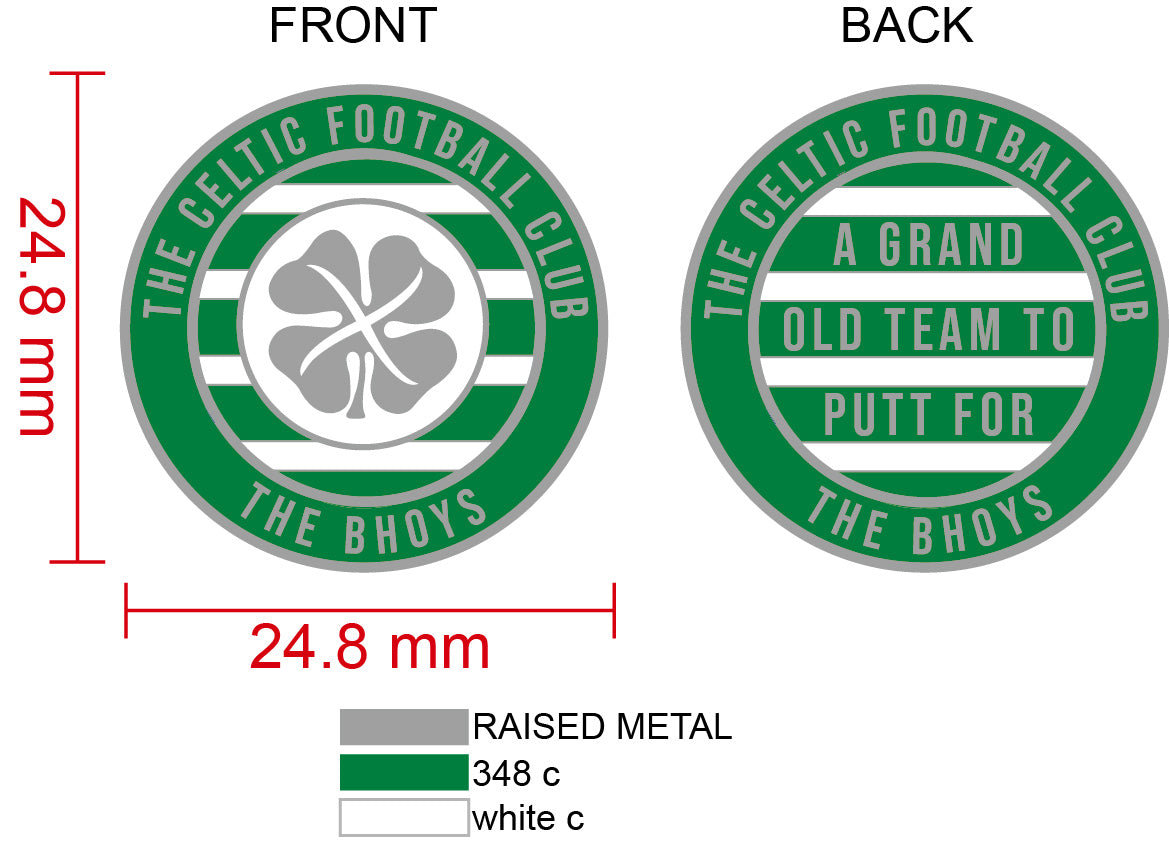 Celtic Metal Golf Ball Marker and Pitch Mark Repair Tool