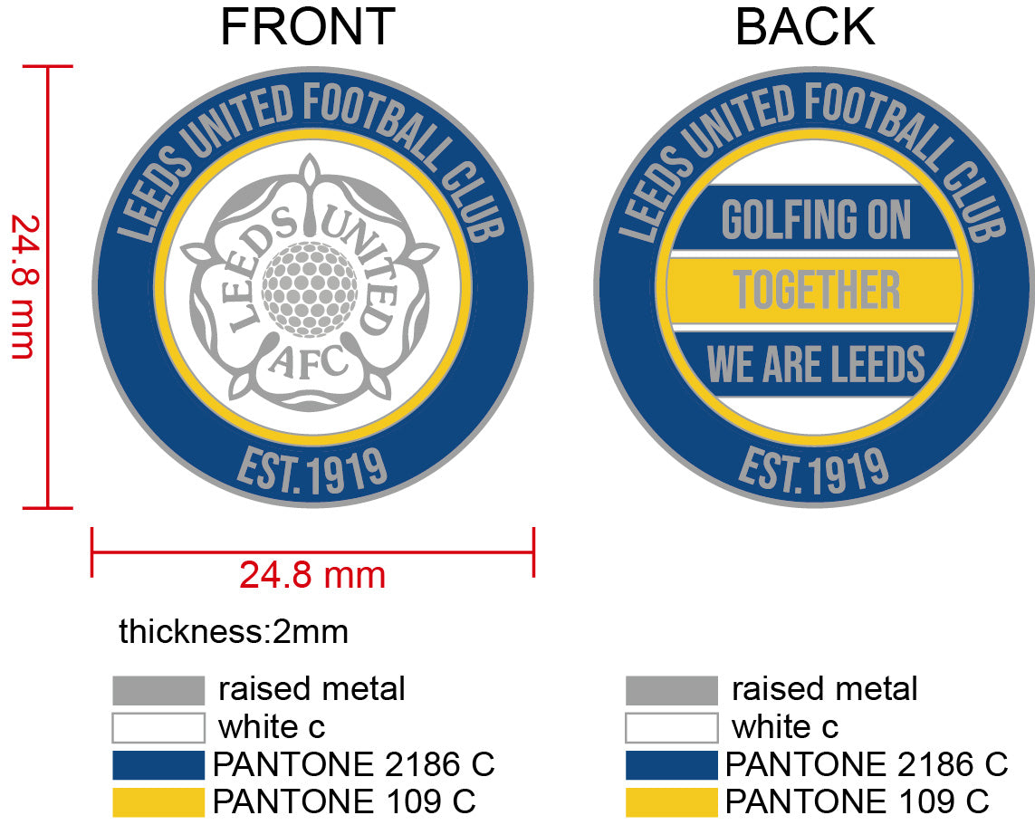 Leeds United Golf Ball Marker (pre-sale)