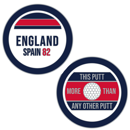 England Metal Golf Ball Marker