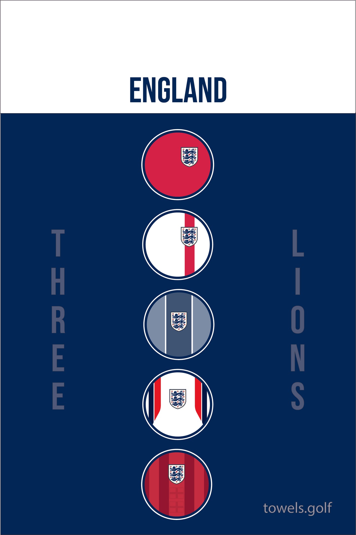 England Golf Towel